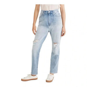 Madewell The MomJean Gilford Wash Ripped Edition Mom Jeans Women‎ Size 32